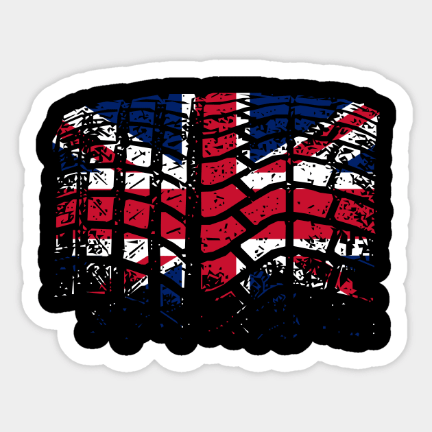 England Motorsport Sticker by SteamboatJoe